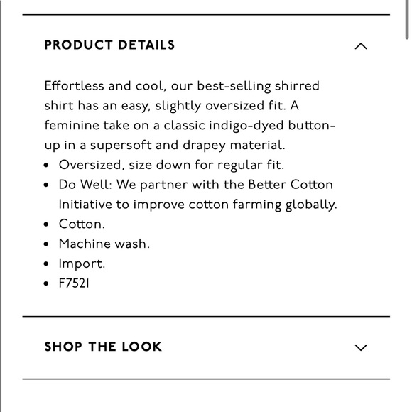 NEW • Madewell • Central Button Down Shirt Indigo - Picture 4 of 6